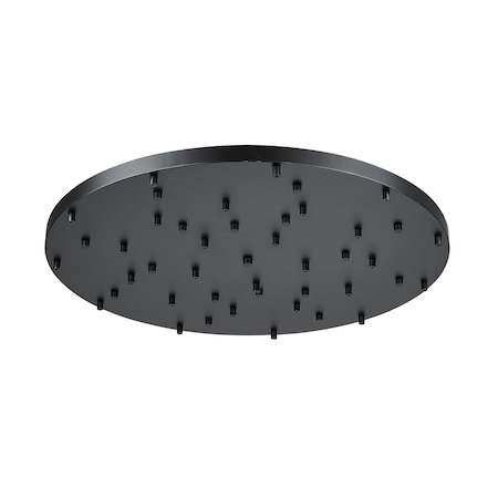 Z-Lite Multi Point Canopy Ceiling Plate, 27-Light, 36 In.W x 2 In.H, Matte Black CP3627R-MB